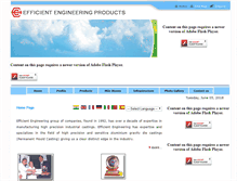Tablet Screenshot of efficientindustries.com
